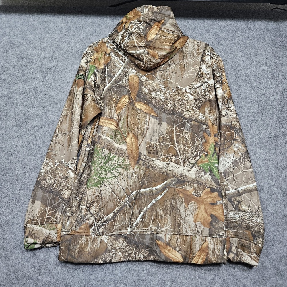 Non-Typical by Drake Camo Fleece Hoodie‎ Mossy Oak Bottom Land Mens Medium - Picture 7 of 10